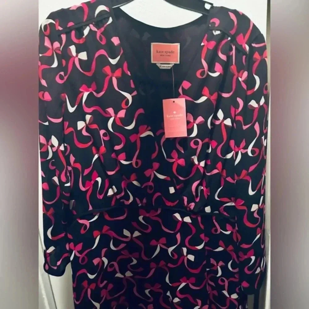 NWT Kate Spade Ribbon Dress - Picture 4 of 5